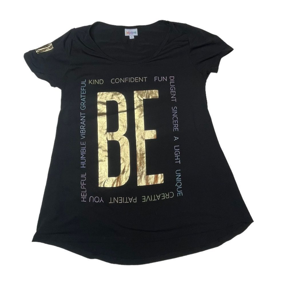 LuLaRoe Classic T Womens Small Be Confident Kind Grateful Consultant Limited